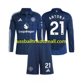 Fußballtrikots Manchester United Antony 21 Kinder 2024-2025 Langarm Heimtrikotsatz kaufen